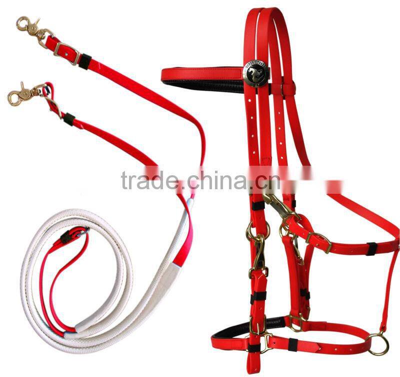Top quality horse harness racing bridles