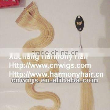Quality single clip in hair extension/one piece clip in human hair extensions/one piece clip in curly hair extension