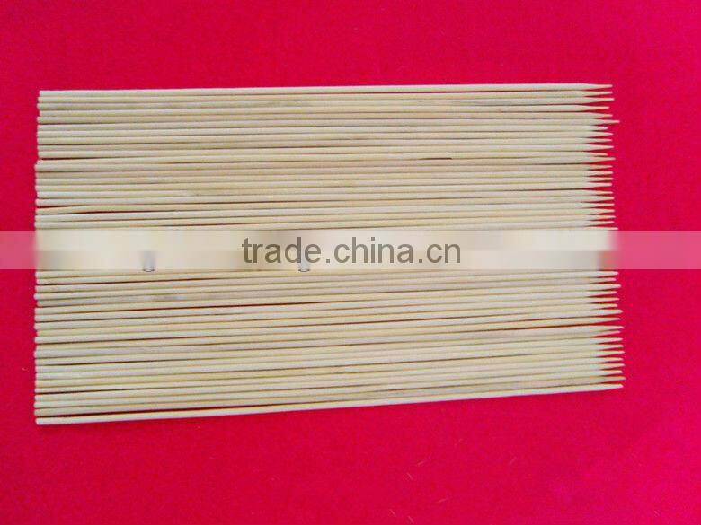 Natural high quality round disposable barbecue sticks