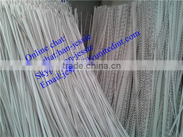 unpainted wood baseboard