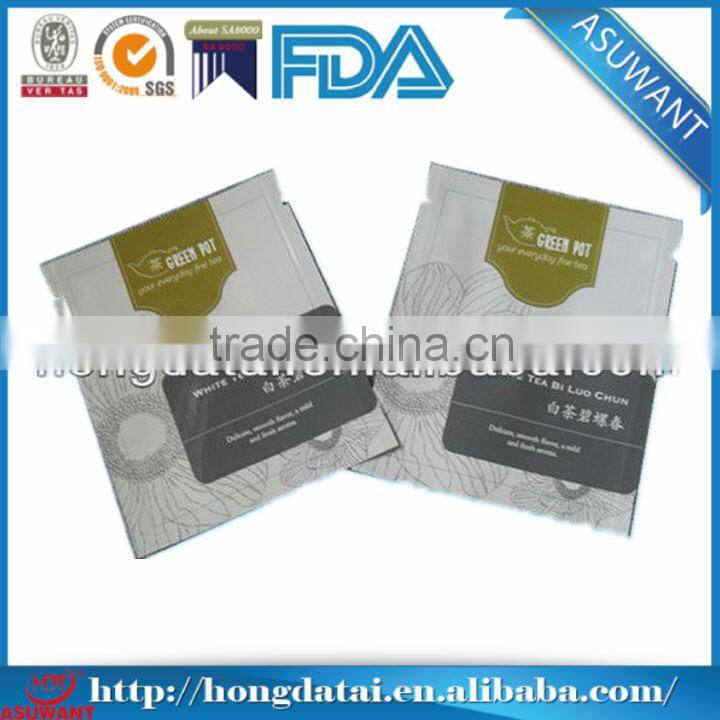 small aluminum foil tea bag manila