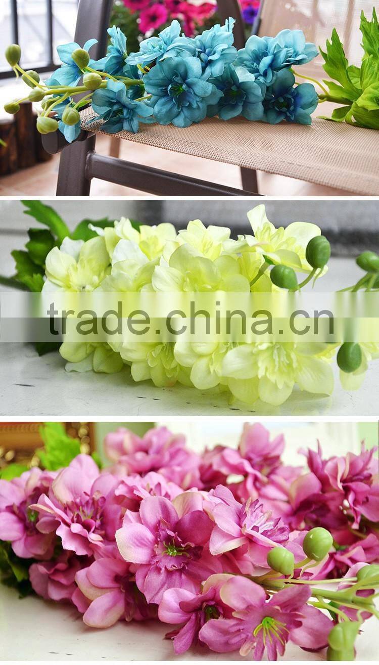 flower fabric delphinium artificial delphinium