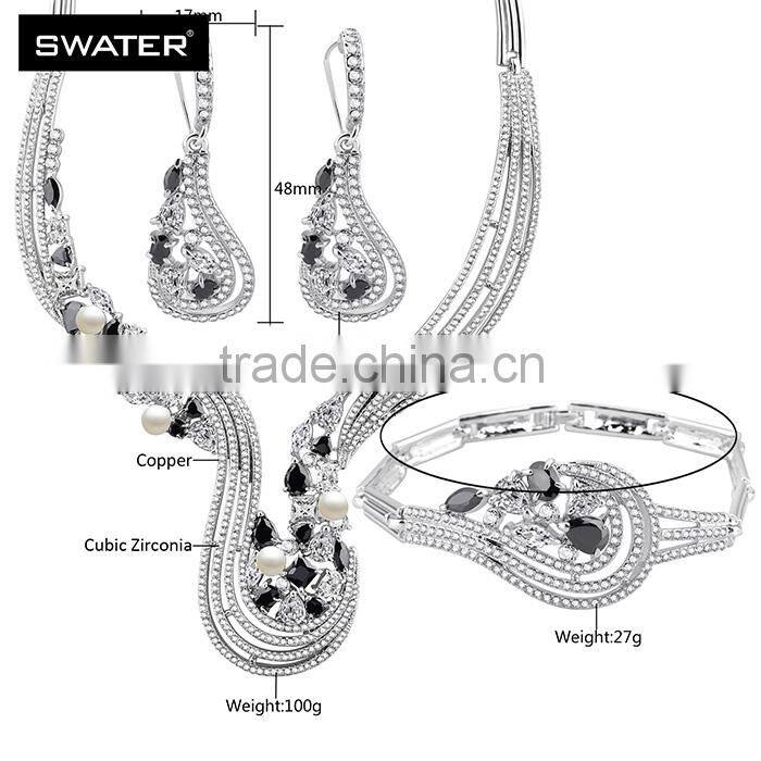 Wholesale Fashion Jewelry Black Stone Jewelry Set