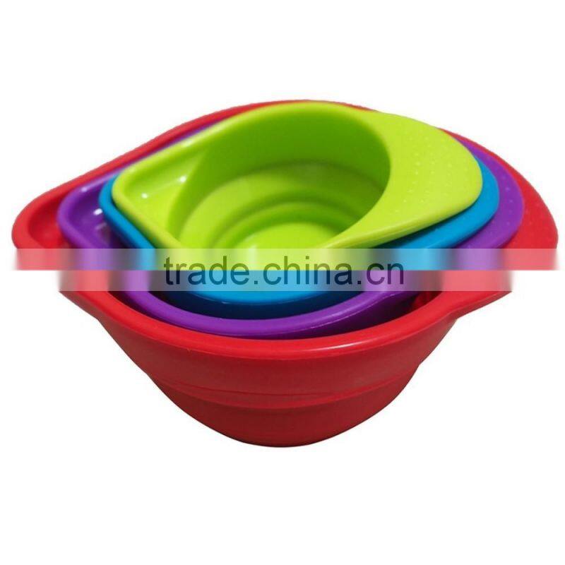 Silicone Collapsible Measuring Cups Set By Nature's Kitchen