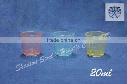 Plastic cup for medicine,powder,water measuring cup 20ml