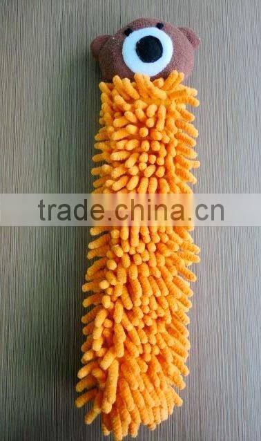 microfiber chenille wash cloth in pink