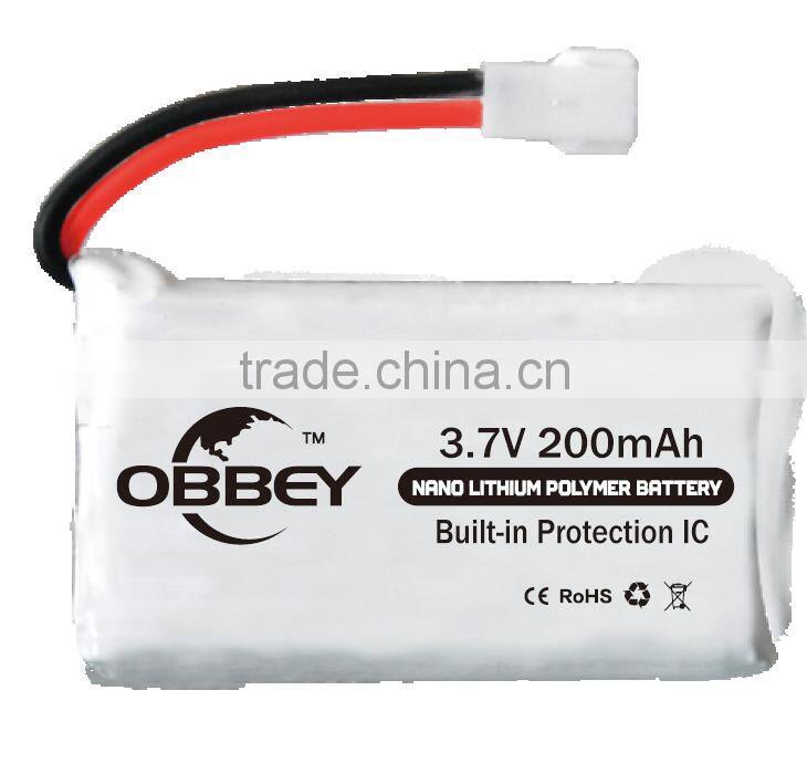 3.7v 502030 200mAh Wholesale High Rate 20C Lipo Battery RC Helicopter Polymer Battery