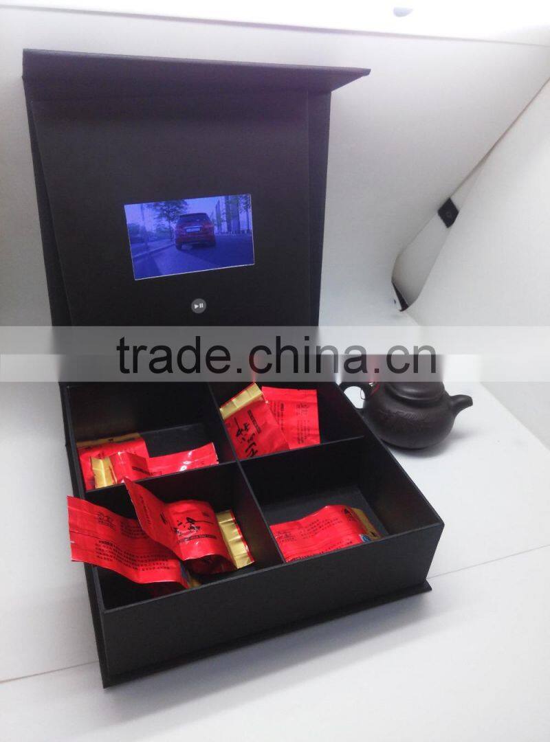 4.3 inch tea bag holder lcd video box
