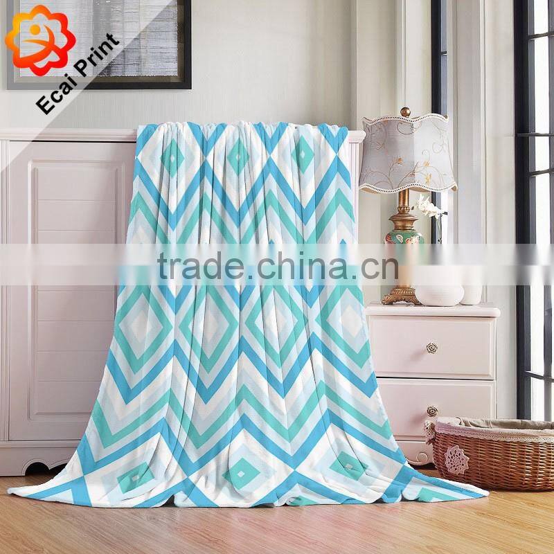 2016 nice custom sublimation china blanket with illustration