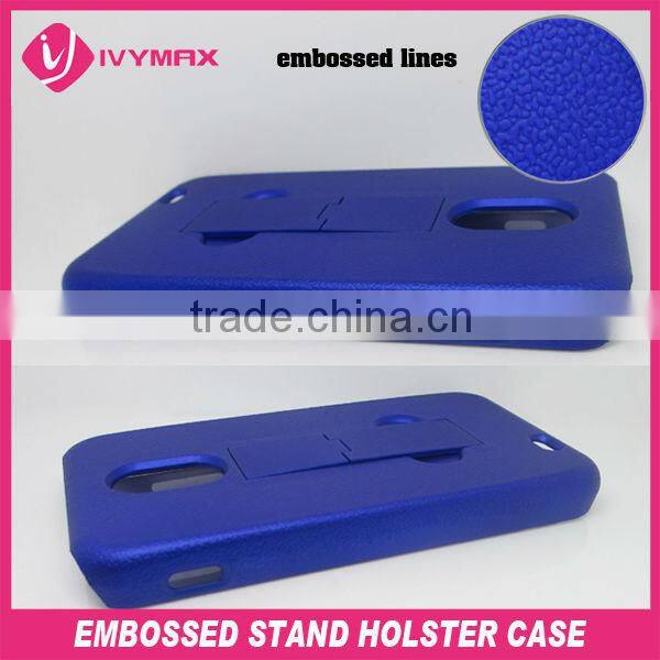 embossed stand holster injection case for samsung D710