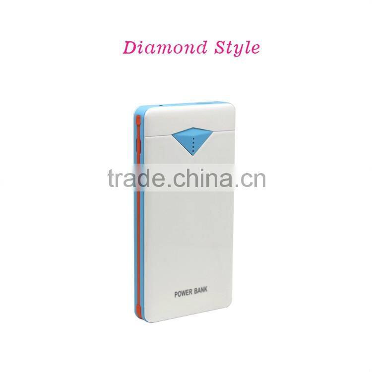 new stylish diamond power bank 8000mAh