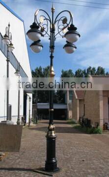decorative steet lighting pole cast iron or aluminium