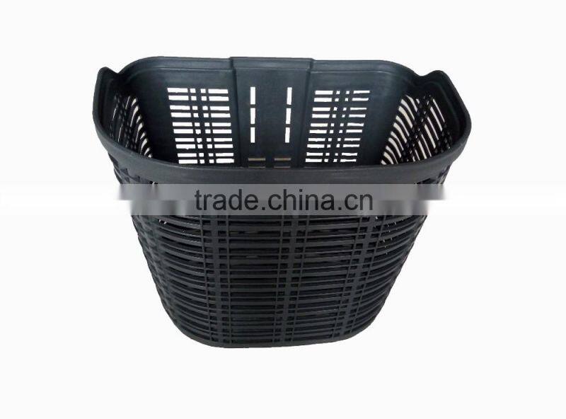 New bicycle bike basket black bicycle basket/front plastic bike baskets
