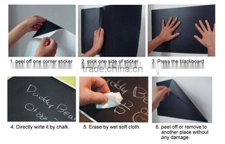 Fashion cute appealing self-adhesive chalkboard stickers