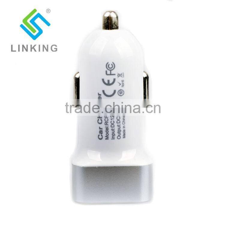 5V 1A 2.1A Factory Price Dual USB Car Charger For iPhone Android