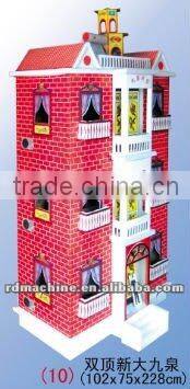 Color printing paper hades and funeral product of Dragon and Phoenix building