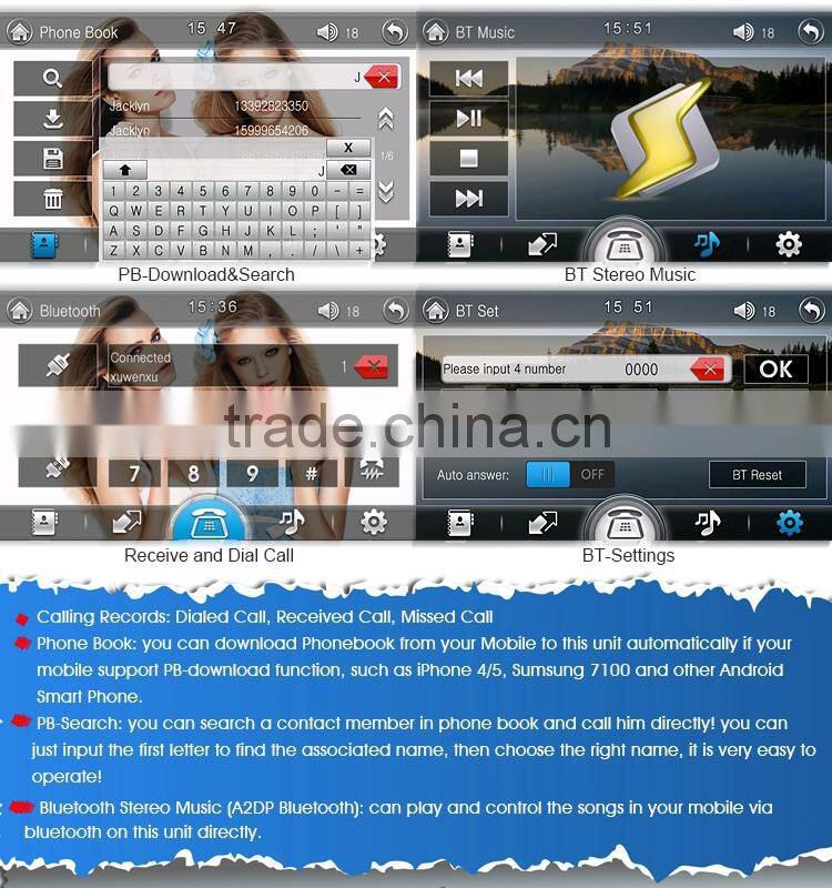 MSTAR2531 6.2'' 2din Universal Car DVD Player with newest Mirror-Link function DK6536