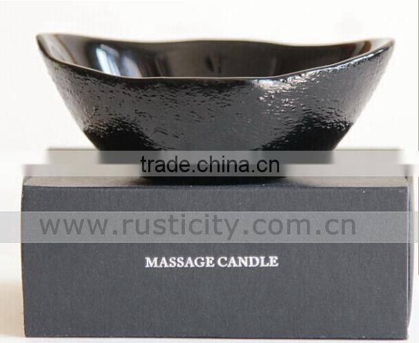 "BRIGHT" glass jar candle with led candles with real flame