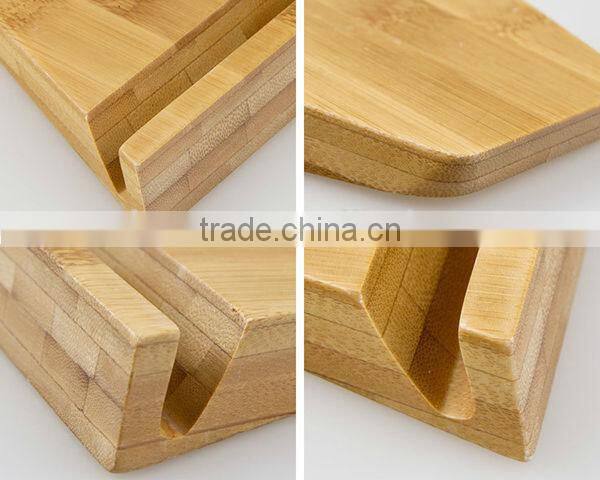 2014 most fashionable bamboo mobile phone holders for mobilphone