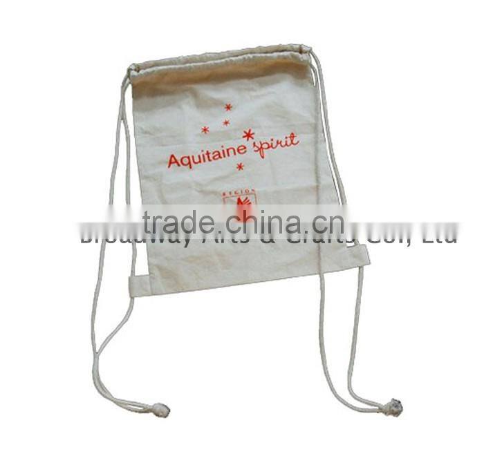 High quality customized cotton backup drawing bag