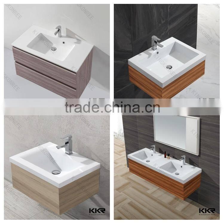 gel coat solid surface basin, artifical marble bath basin