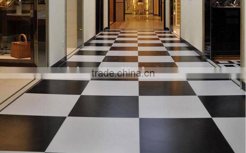 Polished Finished Pure Jet Black Glazed Porcelain Tile azulejos