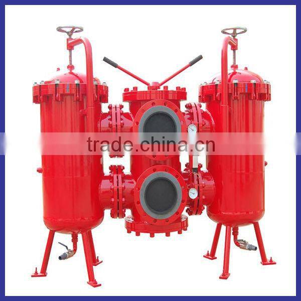 twin filter assembly in line oil strainer