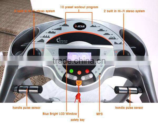 2015 High quality home treadmill with 1.5HP dc motor / electric treadmill / exercise treadmill