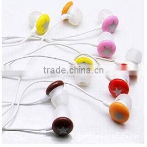 new fashion hot selling high quality star earphones for cellphone, MP3, MP4, MP5, notebook