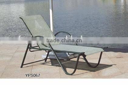 00 aluminum furniture for outdoor patio comfortable leisure rattan sun lounge chair YPS062