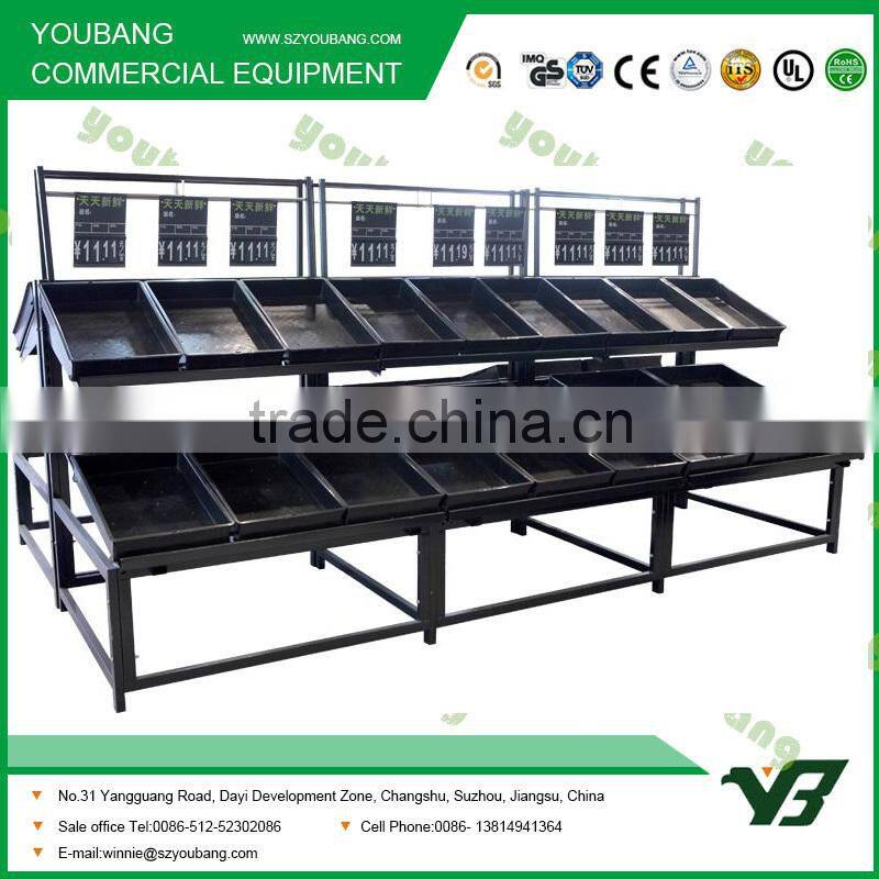 promotion shelf for the fruit and vegetable