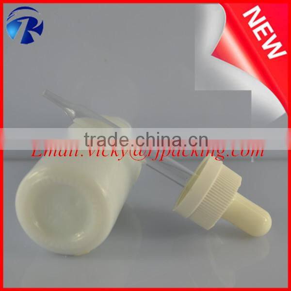 50ml ceramic white porcelain dropper bottle with silver dropper for oil
