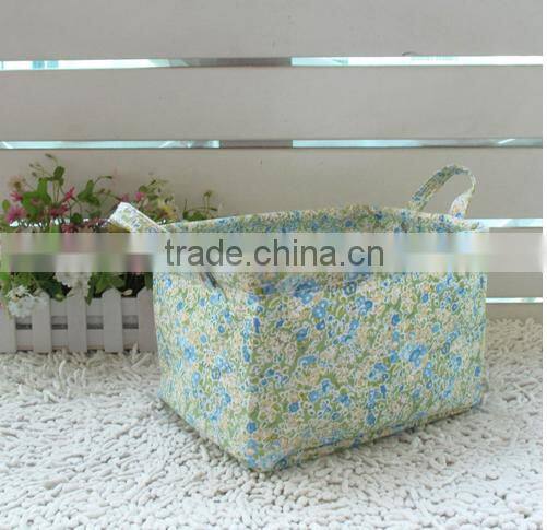 Home/Office Storage Box;Storage Box Flowers Pattern;COTTON 100% Material Storage Box