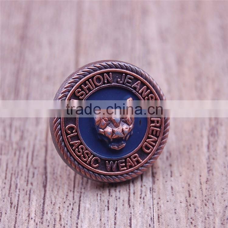 Wholesale tiger shape trouser bavarian lederhosen leather shoe buttons