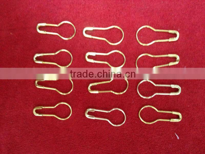 Gold Pear Shaped Safety Sign Pin With Factory Price