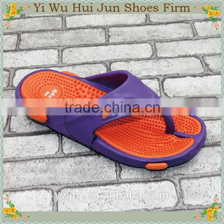 2015 Fashion New Style Pvc Upper Pe Outsole Slippers Ld-Sl8016 Beach Flip-Flops Flat Slippers Spa Thong Slippers