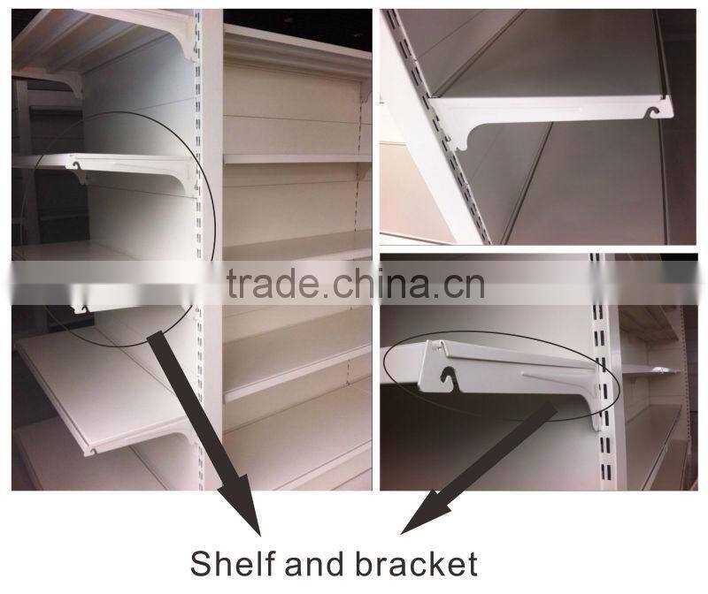 Single side Supermarket shelving, End shelves, Supermarket shelves