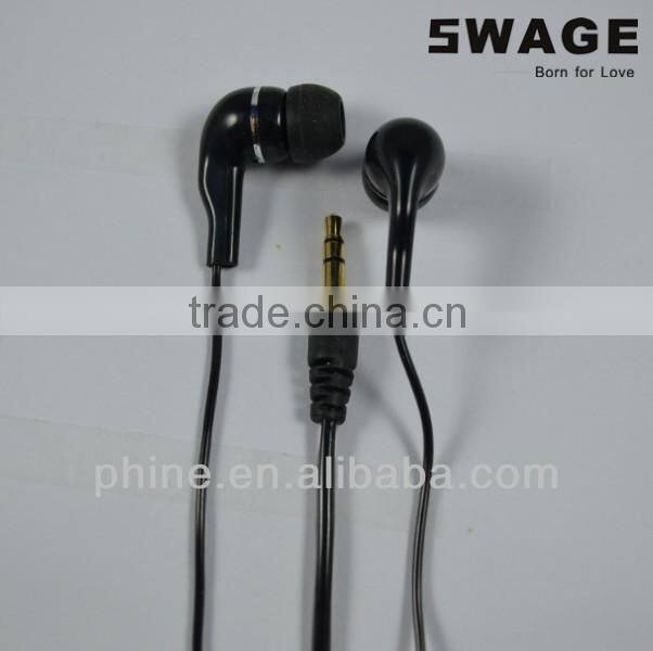 PH-E01 2014 new fashion plastic OEM Custom Design in ear mp3 Rose Earbud and Earphone with mic Earpod
