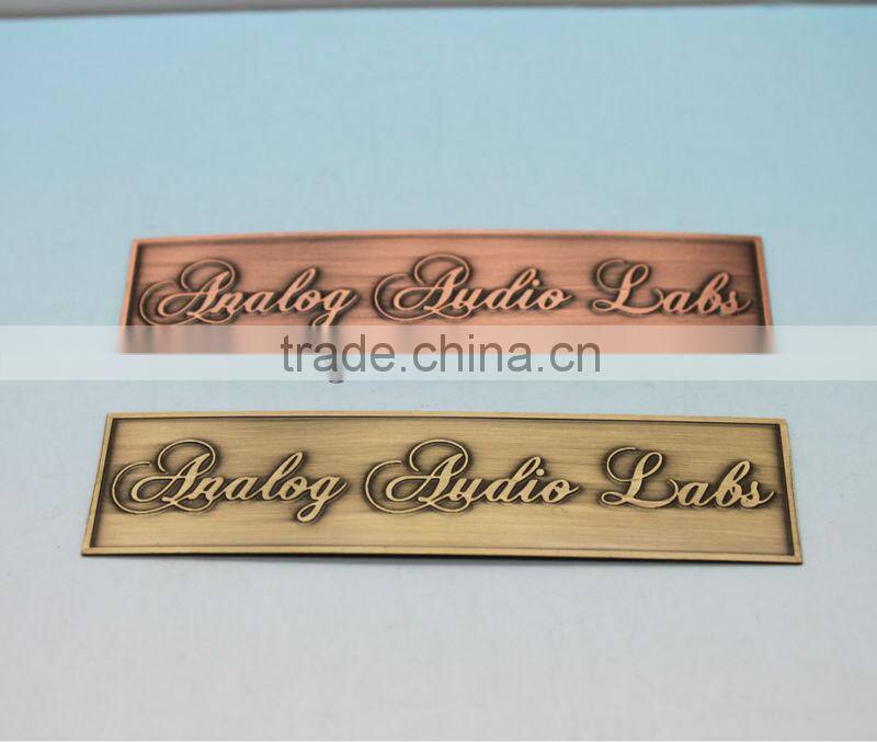 Customized VISA brass nameplate