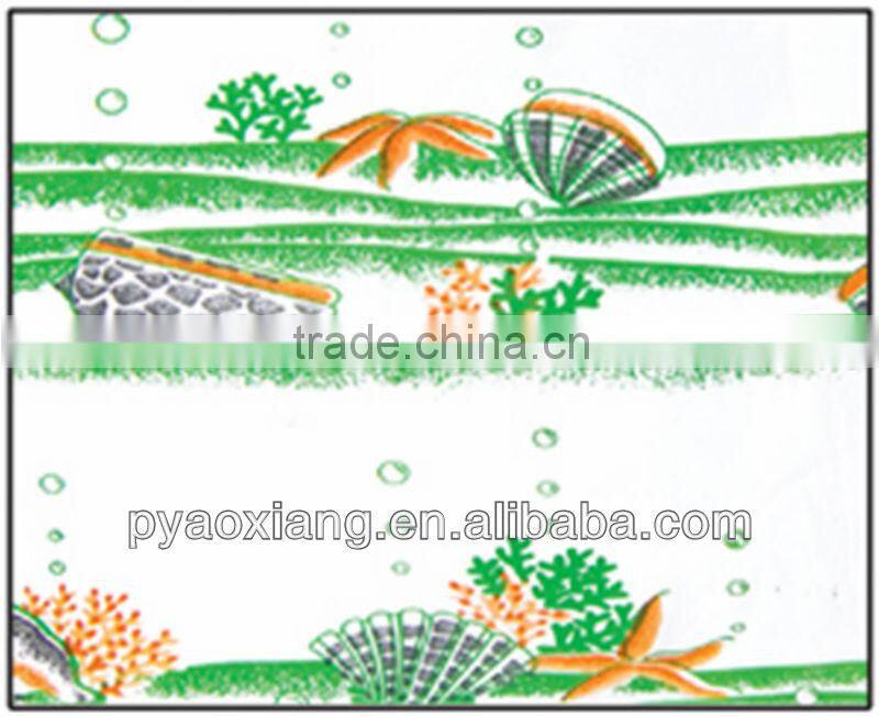 Best-Selling Durable Eco-friendly Ocean Purple Shower Or Bathroom Curtains With 12 Hooks For Department Store Hotel