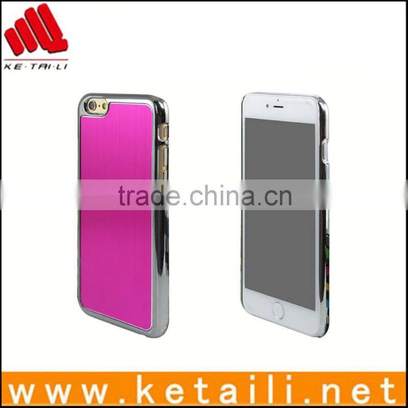 Custom fashion electroplated hard plastic PC case for iphone6