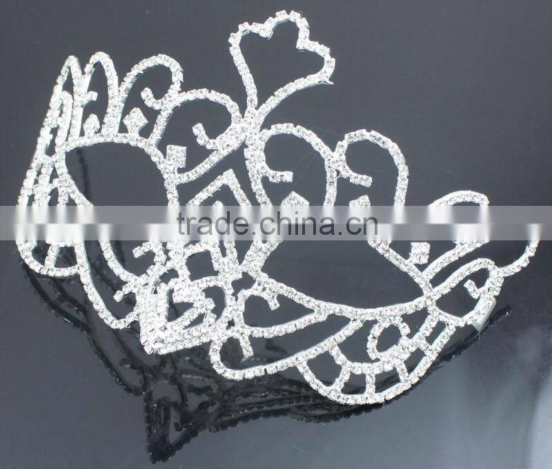 Unique Design New Fashion Beautiful Silver Party Mask with Rhinestone H0805