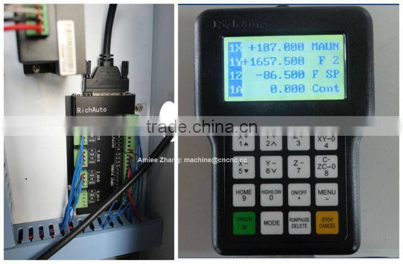 2 Heads 2 Rotary Axis Flat Cylinder Engraving Machine CNC Router DSP A18 4 Axis System ZK-1325