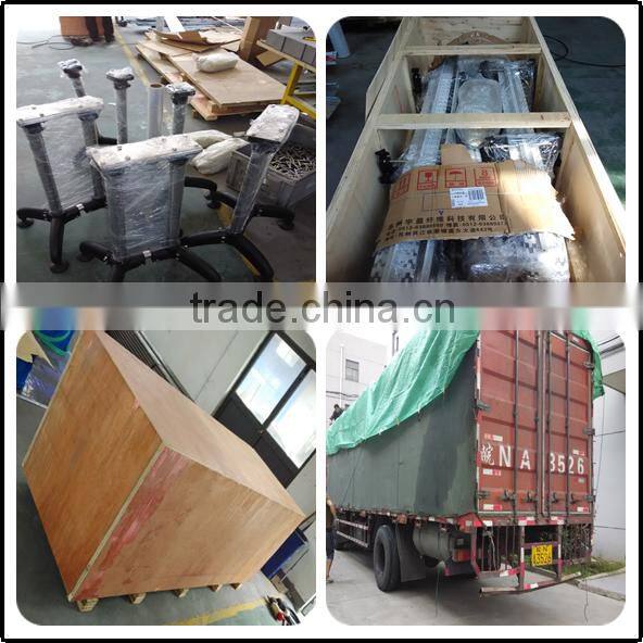 Customized plastic blue color 90 degree curve belt conveyor