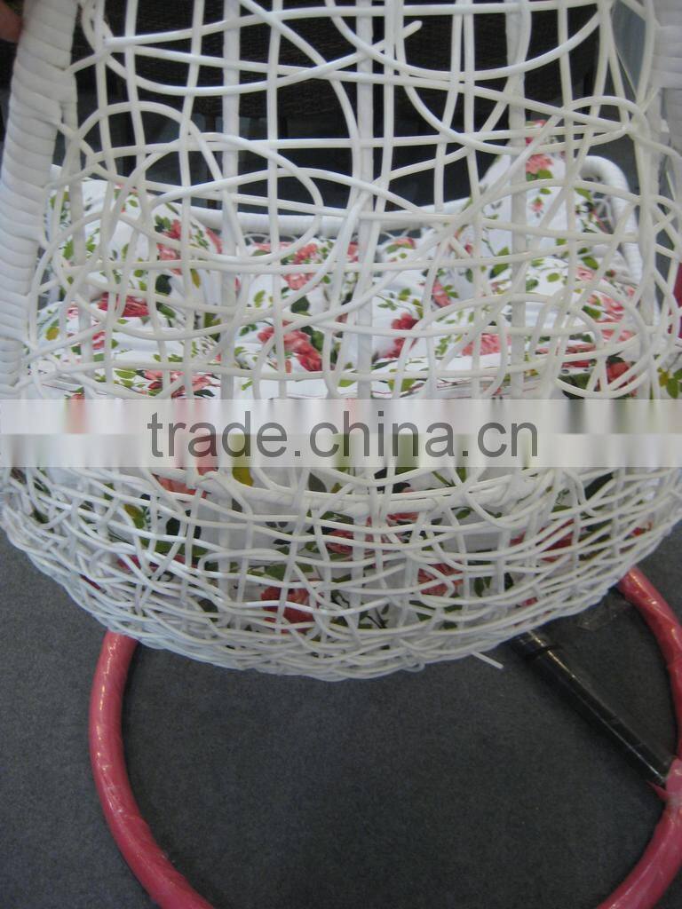 hot sell best choice PE rattan cheap style swing hanging chair
