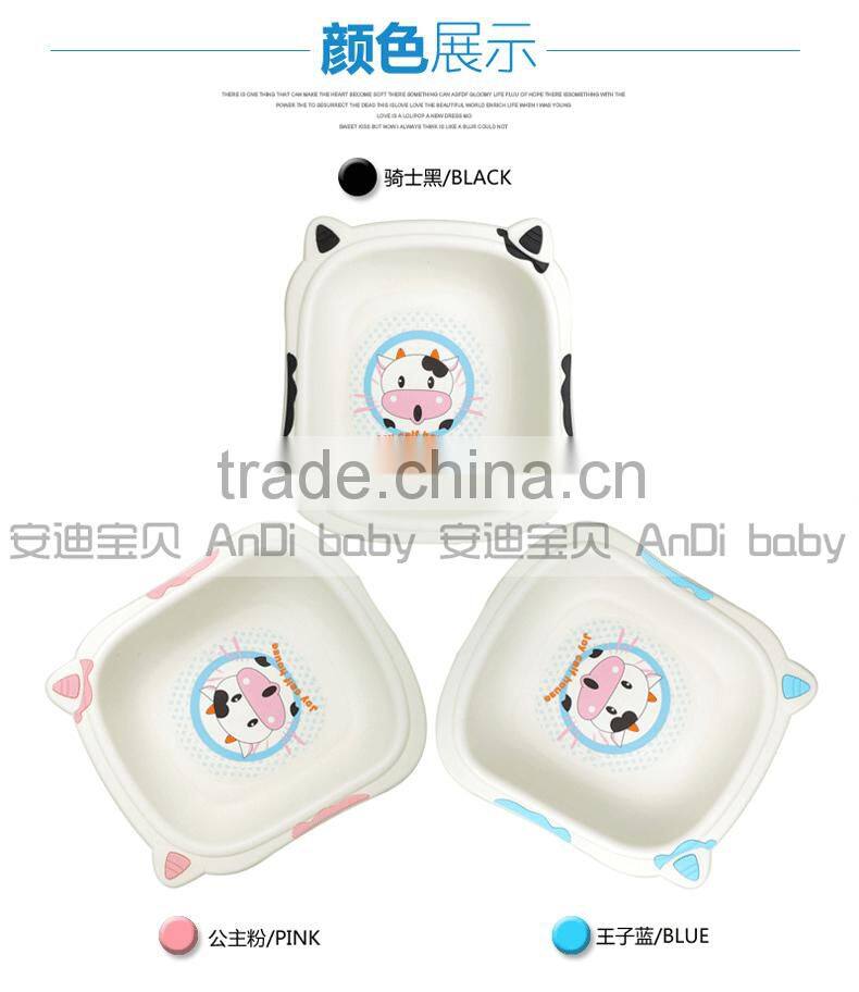 Hot selling! Eco-friendly New PP lovely cow basin plastic child basin