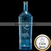 Hand soap screw top embossed custom made glass bottles 500 ml