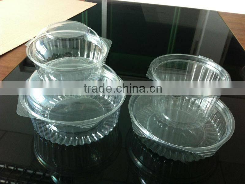 Design well disposable round salad box with lid/any size disposable round salad box