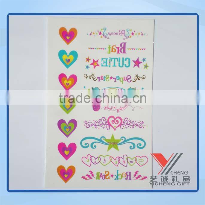 Eco-Friendly Sexy Lovely Body Tattoo Sticker