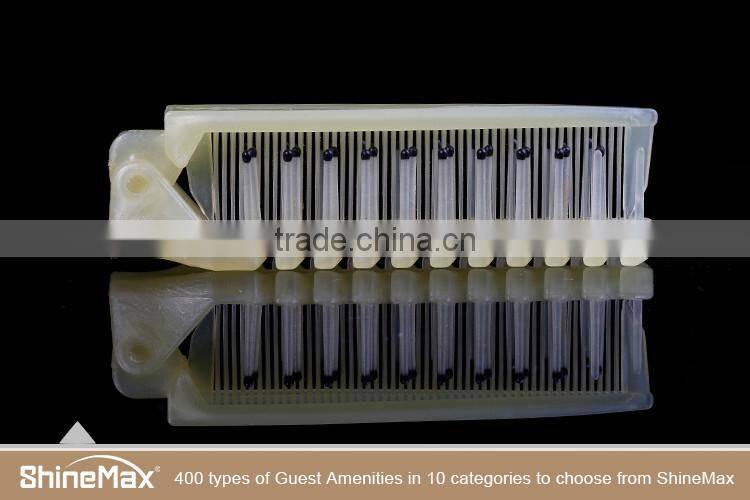 Plastic comb Travel hotel disposable foldable plastic comb Salon plastic tail comb Salon comb
